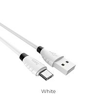 Кабель USB - микро USB HOCO X27 Excellent, 1.2м, круглый, 2.4A, силикон, цвет: белый (1/30/300) (6957531085492)