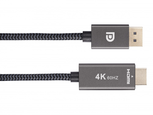 Кабель DisplayPort M-> HDMI M 4K@60Hz 1.8m Telecom,оплетка (TA561M-1.8M) (1/60) фото 13