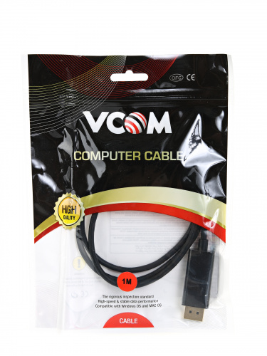 Кабель-адаптер USB 3.1 Type-Cm --> DP(m) 3840x2160@60Hz, 1m VCOM <CU422C-1M> (1/90) фото 3