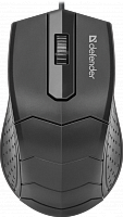 Мышь проводная игровая DEFENDER HIT MB-530, USB, 3 кнопки, 1000DPI, черный (1/100) (52530)