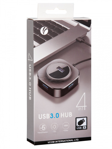 USB-концентратор USB3.0----4 USB3.0 +microUSB 1m VCOM (DH307-1M)(1/100) фото 4