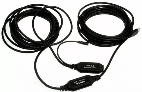 Кабель-адаптер USB3.0-repeater, удлинительный активный <Am-->Af> 15м VCOM <CU827-15M>(1/10)