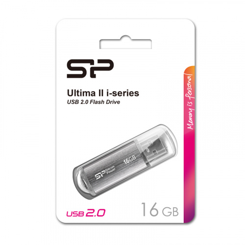 Флеш-накопитель USB  16GB  Silicon Power  Ultima II  серебро (SP016GBUF2M01V1S) фото 8