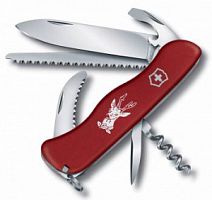 Нож перочинный Victorinox Hunter, 111 мм., 12 функций, красный (0.8573)