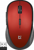 Беспроводная мышь DEFENDER Hit MM-415 (1600dpi) (5but), красный/черный (52415)