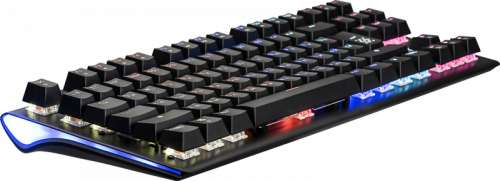 Клавиатура проводная игровая механическая DEFENDER Dark Arts GK-375 RU,Rainbow,87 клавиш, черная (1/20) (45375) фото 3