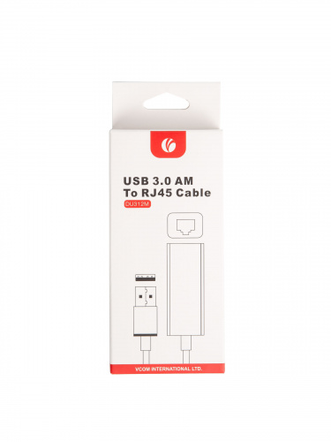 Кабель-переходник USB 3.0 (Am) --> LAN RJ-45 Ethernet 1000 Mbps, Aluminum Shell, VCOM <DU312M> (1/150) фото 5