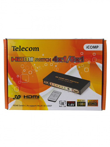 Переключатель HDMI 4=>1 4k@ 30HZ Telecom <TTS7100>  (1/50) фото 3