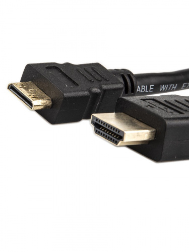 Кабель HDMI-19M --- MiniHDMI-19M ver 2.0+3D/Ethernet,1m Telecom <TCG205-1M> (1/70)