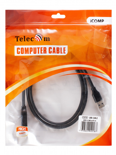 Кабель удлинительный USB3.0 Am-Af 1m Telecom черный (TUS708-1M) (1/125) фото 3