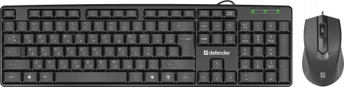 Комплект проводной Клавиатура + Мышь DEFENDER Dakota C-270 RU, черная (1/20) (45270) фото 3