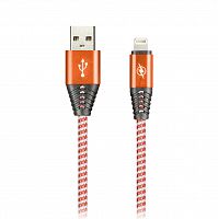 Кабель Smartbuy USB -8pin HEDGEHOG красный 2 А, 1 м (ik-512HH red)