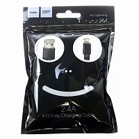 Кабель USB - микро USB HOCO X13 Easy, 1.0м, круглый, 2.4A, силикон, цвет: белый (1/36/360) (6957531061175)