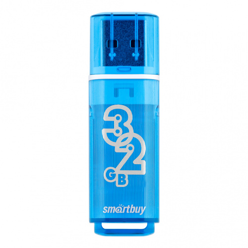 Флеш-накопитель USB  32GB  Smart Buy  Glossy  синий (SB32GBGS-B)