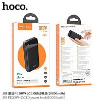 Мобильный аккумулятор Аккумулятор внешний HOCO J89, 10000mAh, PD3.0, QC3.0, FCP, AFC, цвет: чёрный (1/35) (6931474766281)