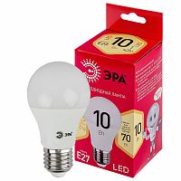 Лампа светодиодная ЭРА RED LINE LED A60-10W-827-E27 R E27 / Е27 10 Вт груша теплый белый свет (10/100/2000) (Б0049634)