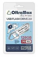 Флеш-накопитель USB  128GB  OltraMax  290  белый (OM-128GB-290-White)