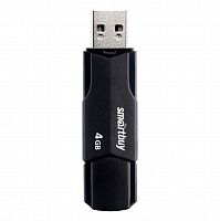 Флеш-накопитель USB  4GB  Smart Buy  Clue  чёрный (SB4GBCLU-K)
