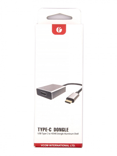 Aдаптер USB 3.1 Type-Cm -->HDMI A(f) 4K@60Hz, Aluminum Shell, VCOM<CU423T>(1/72) фото 7