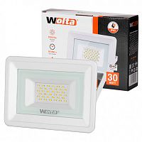 Прожектор светодиодный WOLTA WFL-30W/06W 5500K 30 Вт SMD IP65 2550 Лм, холодный свет, белый (1/20)