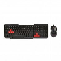 Комплект проводной Клавиатура + Мышь SMARTBUY ONE 230346-KR, черно-красный (1/20) (SBC-230346-KR)