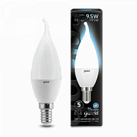 Лампа светодиодная GAUSS Свеча на ветру 9.5W 950lm 4100K E14 1/10/50 (104101210)