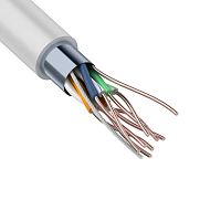 Кабель витая пара F/UTP, CAT 6, ZH нг(А)-HF, 4PR, 23AWG, INDOOR, SOLID, серый, 305м, REXANT (1/1) (01-0167)