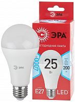 Лампа светодиодная ЭРА RED LINE LED A65-25W-840-E27 R Е27 / E27 25 Вт груша нейтральный белый свет (1/100) (Б0048010)