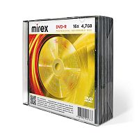 Диск MIREX DVD-R 16X 4,7GB Slim case 5 (5/200) (UL130003A1F)