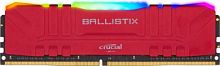яПамять  8GB  Crucial Ballistix, DDR4, DIMM-288, 3200 MHz, 2400 MB/s, CL16, 1.35 В  красный (OEM) (BL8G32C16U4RL)