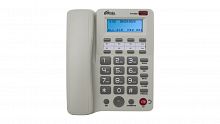 Телефон проводной c дисплеем RITMIX RT-550 white, АОН, FSK/DTMF, спикерфон, вход 3,5мм AUX, особый режим «Детский звонок» (1/20) (80002154)