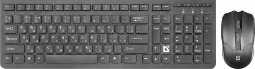 Комплект беспроводной Клавиатура + Мышь DEFENDER C-775 Columbia, USB, черная (1/20) (45775) фото 3