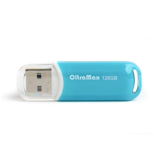 Флеш-накопитель USB  128GB  OltraMax  230  стальной синий (OM-128GB-230-Steel Blue)