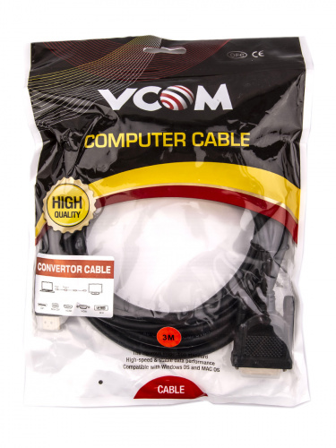 Кабель HDMI AM/DVI(24+1)M, 3м, CU, 1080P@60Hz, 2F, VCOM <CG484GD-3M> (1/40) фото 7