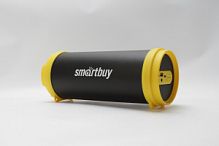 Компактная портативная колонка Smartbuy TUBER MKII, Bluetooth, MP3-плеер, FM-радио, черный/желтый (1/18) (SBS-4200)