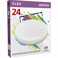 Светильник светодиодный SMARTBUY безрамочный BDL круг 24Вт/6500К (SBL-BDL-24-65K) (1/40)