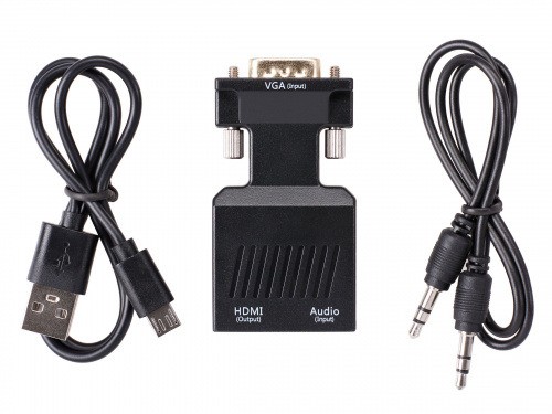 Переходник VGA(M)+audio+microUSB --> HDMI(F)1080*60Hz, VCOM <CA337A> (1/150) фото 4