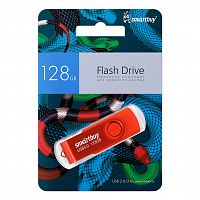 Флеш-накопитель USB 3.0  128GB  Smart Buy  Twist  красный  упаковка НГ (змея) (SB128GBTWRSN)