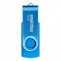 Флеш-накопитель USB  16GB  Smart Buy  Twist  синий (SB016GB2TWB)