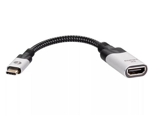 Aдаптер USB 3.1 Type-Cm --> HDMI A(f) 8K@60Hz, 0.15m ,Alum ,VCOM <CU423MV-8K> (1/150) фото 6