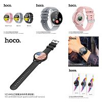 Смарт- часы HOCO Y15, пластик, 1.43, bluetooth 5.0, IP68, 260mAh, цвет: розовое золото (1/50) (6942007603034)