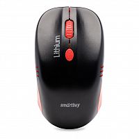 Беспроводная мышь Smart Buy  ONE 344CAG, черный/красный (1/40) (SBM-344CAG-KR)