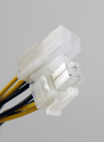 Удлинитель кабеля питания материнской платы +12V  4M-4F, 20см (1/1500) (EXT-4M-4F-20SM)