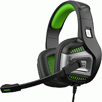 Гарнитура Smart Buy RUSH SMASH'EM, черн/зелен, игровая, динамики 50мм, поворотный микрофон (SBHG-9670)