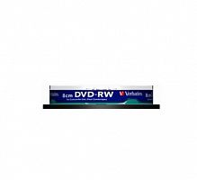 Диск VERBATIM mini DVD-RW 1.4 GB (2х) CB-10 Print (100) (43640)
