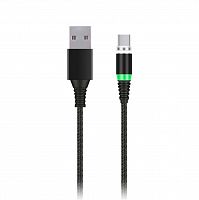 Кабель SMART BUY  USB - Type C, черный, 1.0 м, 2 А, магнитный наконечник (iK-3110mt-2)