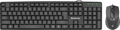Комплект проводной Клавиатура + Мышь DEFENDER Dakota C-270 RU, черная (1/20) (45270) фото 2