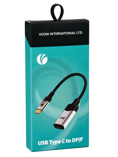 Aдаптер USB 3.1 Type-Cm --> DP A(f) 8K@60Hz, 0.15m ,Alum ,VCOM <CU422MV-8K> (1/150) фото 5