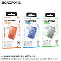 Ресивер Borofone BC46 Gratified, пластик, Bluetooth 5.0, AUX, микрофон, цвет: оранжевый (1/40/160) (6941991101373)