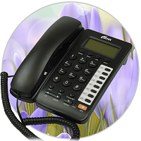Телефон RITMIX RT-470, чёрный АОН(1/20)